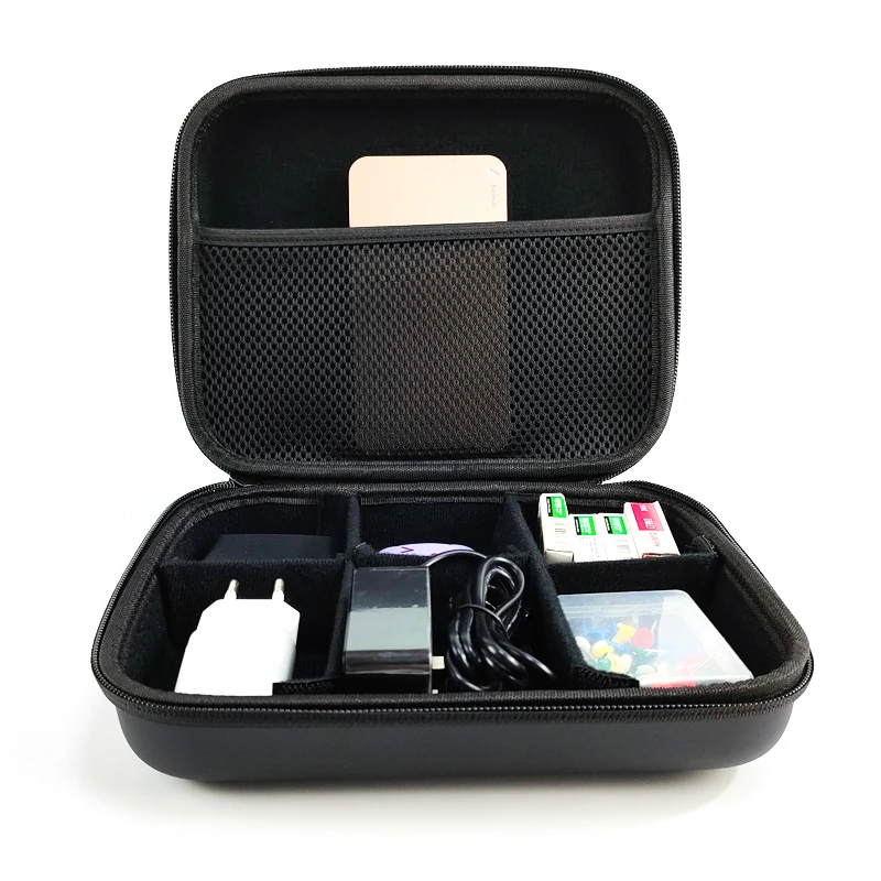 Waterproof Leather Tool Set Box Black Square Repair Tool Carrying Bag Hard EVA Decoration Tool Case