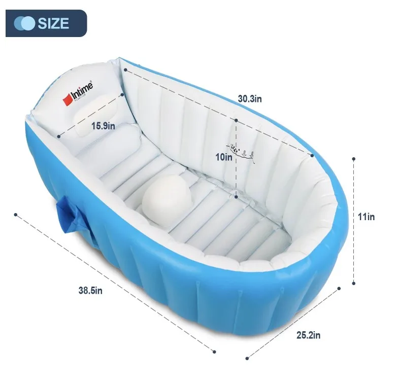 
Inflatable Folding Baby Swimming Pool Infant Support Thickening Washbowl PVC Baby Shower Bath Tub 