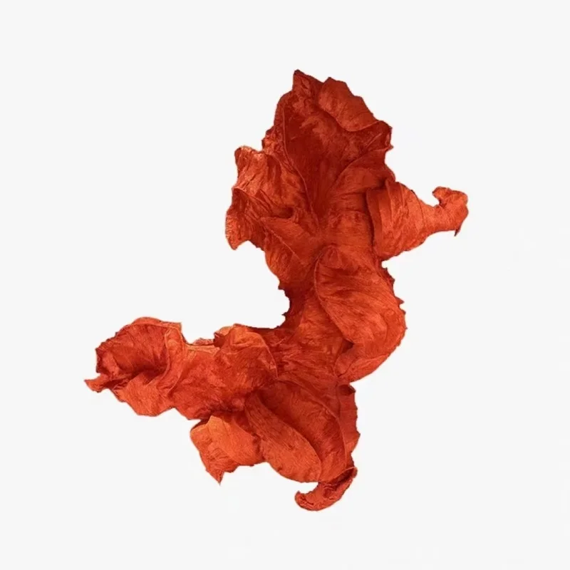 Custom Project Hotel Indoor Decoration Art Large Ornaments Cloth Sculpture Pendant Chandelier Light