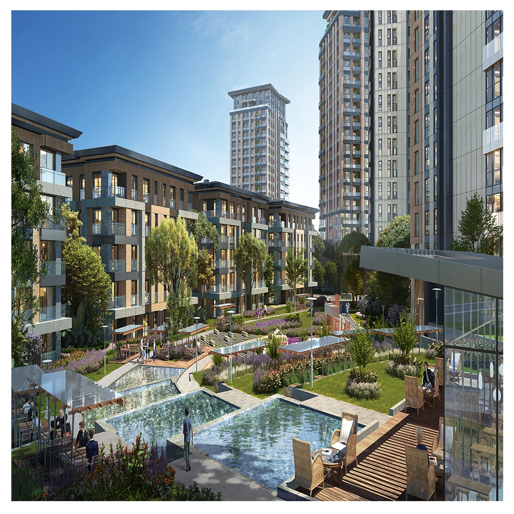 
Hot Selling Architecture Animation Visualization Service 3D Perspective View Exterior Rendering 