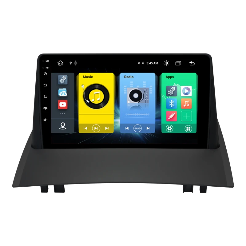 Автомагнитола Carplay на Android 11 для Renault Megane 2 2002-2009 мультимедийный видеоплеер с Din-навигацией GPS Wi-Fi DVD