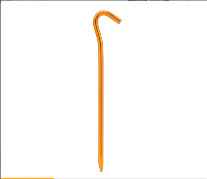 Tent Pegs / Aluminium Tent Stakes Pegs with Hook / Nail Spike Garden Stakes Camping Pegs for Pitching Camping Tent, Canopies