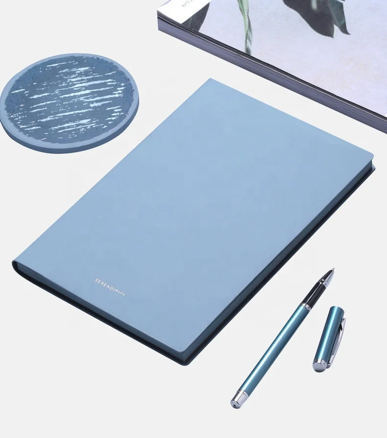 Morandi Ins Style Notebook Custom Logo Soft PU Leather Notebook Manifest Journal