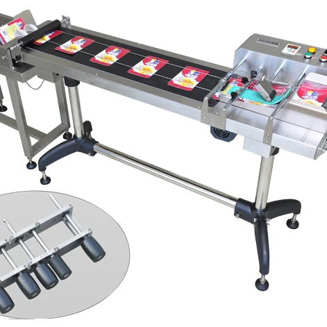 KF340 Food Plastic Foil Bag Package/Paper Card Box Carton Sheet/Labels/Stack Pouches Paging Machine