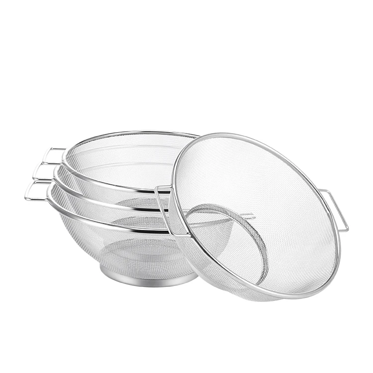 MLC-3 самые популярные сетка из нержавеющей стали дуршлаг овощная корзина с двумя