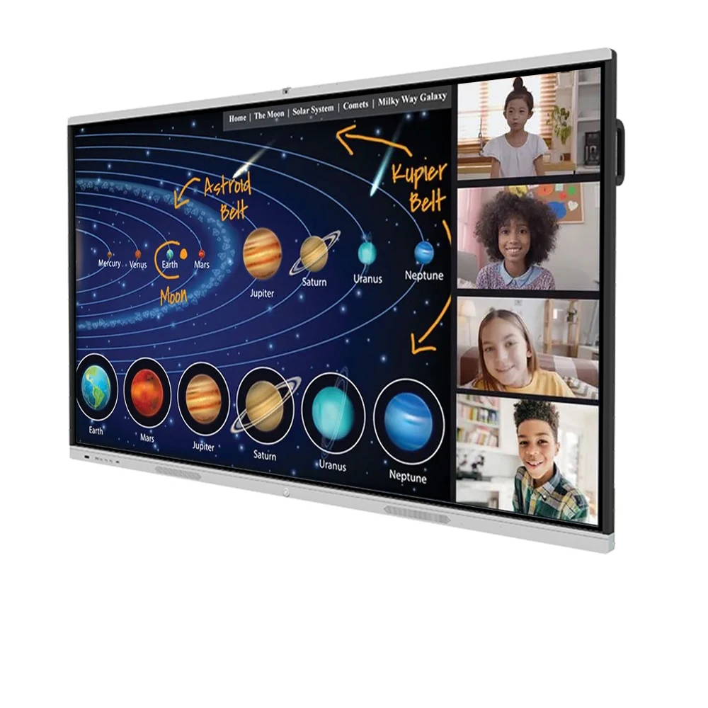 55 65 75 85 inch  Mobile Smart Board Interactive Whiteboard Smart Board Teaching Touch Board Wireless Pen for Classroom School