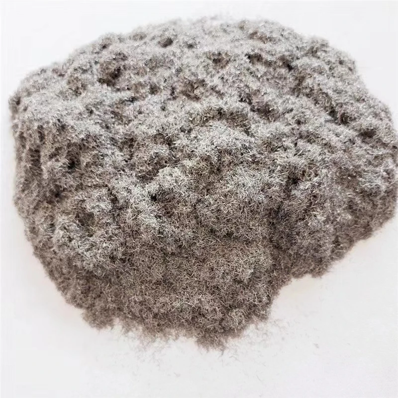 ZT3-60 Chopped Steel Wool Fiber Mn Material Powder Micro Steel Wool Steel Fiber 13mm 0.2
