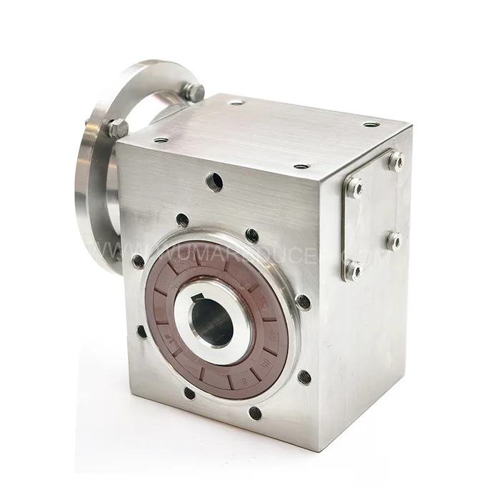 New Product Gearboxes Stainless Steel Reduction Worm Gear Reducer Stepper Motor Gearboxes