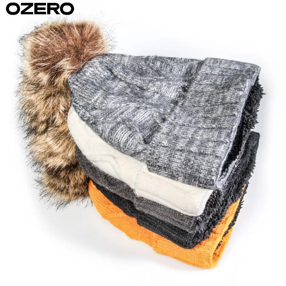 Custom Size OZERO All-weather Nature Hikes Polyester Windproof Flexible Men Knitted Beanie Hat Women Winter Hat Free Sample