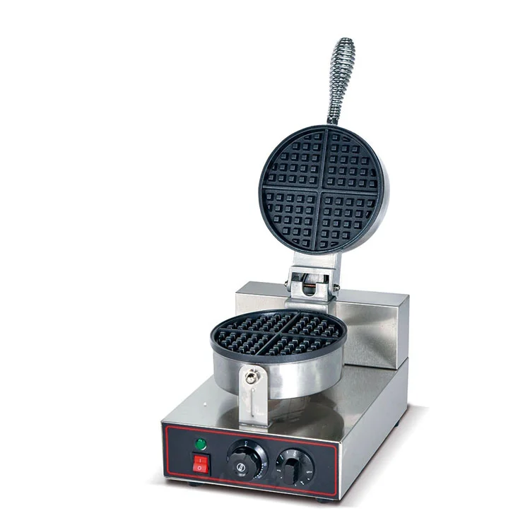 iron waffle biscuit making machine electric single heating plate waffle baker commercial snack equipment JC-SE-325
