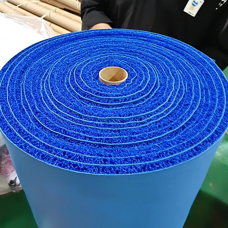 Hot Selling Pvc Spaghetti Roll Noodle Mat With Foam Backing