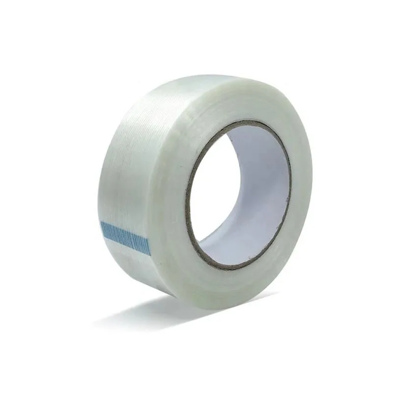 Straight Mesh Fiber Fiberglass Reinforced Filament Strapping Packing Self Adhesive Tape Striped CY-8661