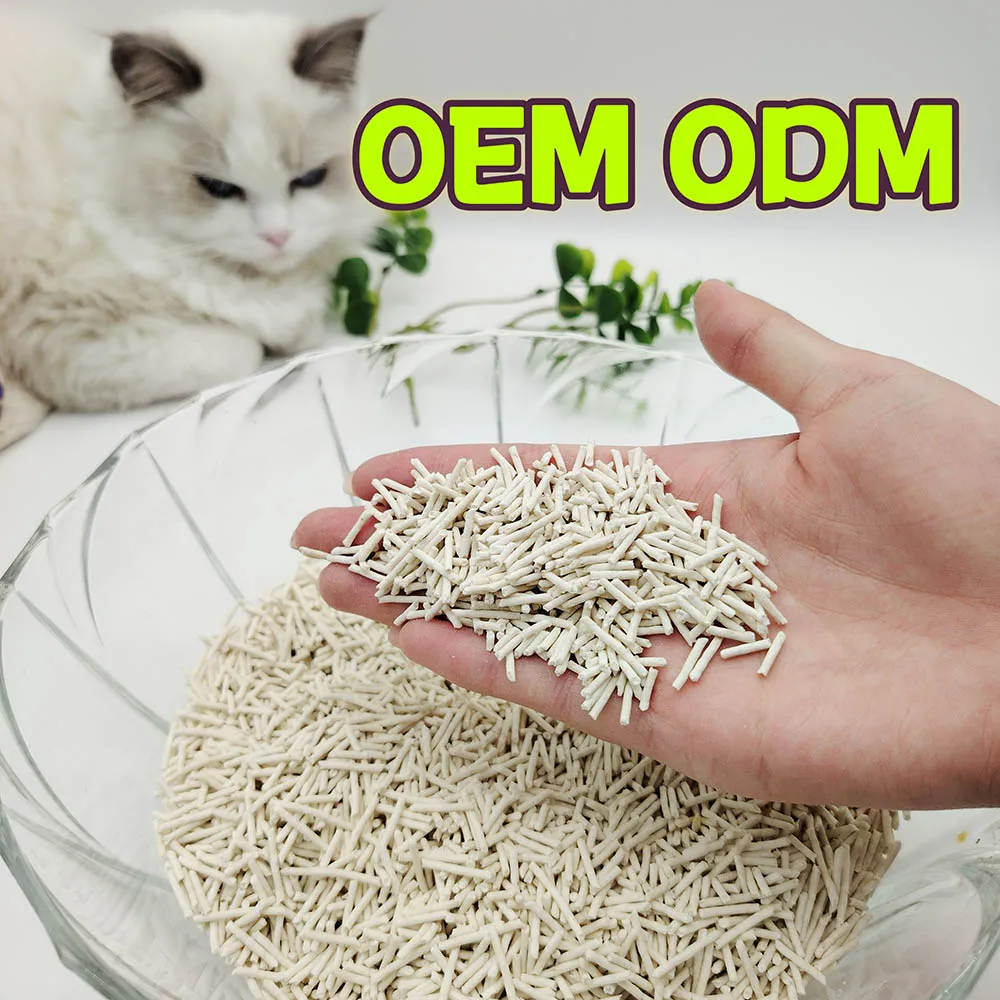 Low Dust Custom Flavors Strong Clumping Bentonite Cat Litter Tofu Kitty Sand