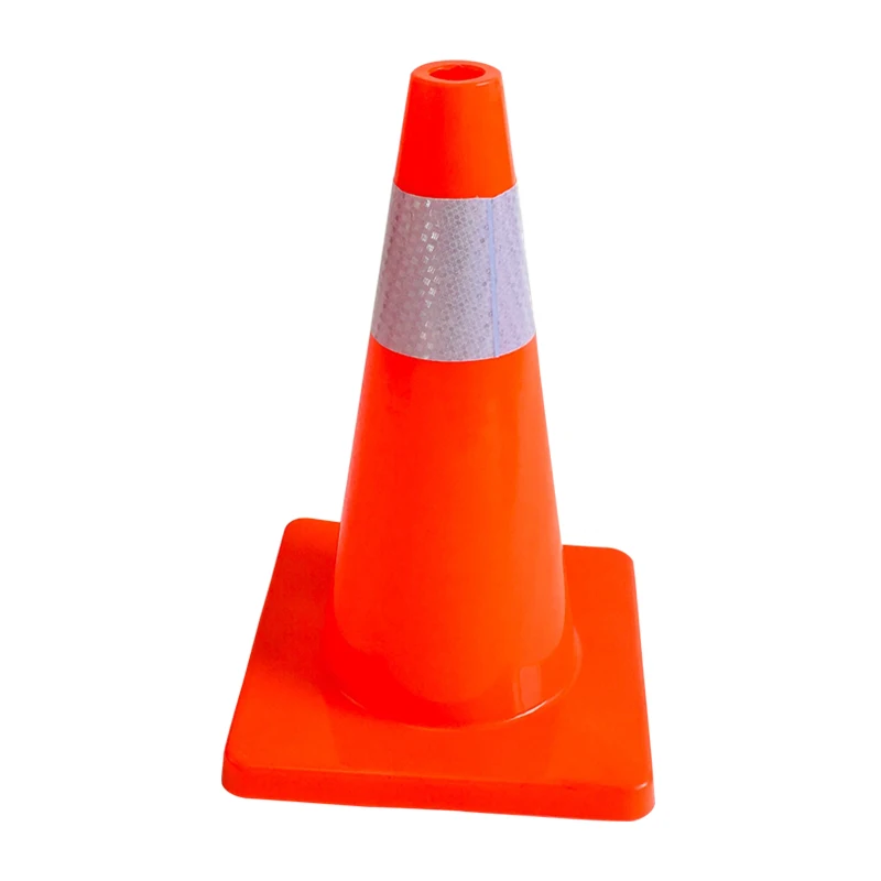 Sun Proof Waterproof Heat-Resistant 450Mm Height 100% Flexible Road Pvc Safety Traffic Cone