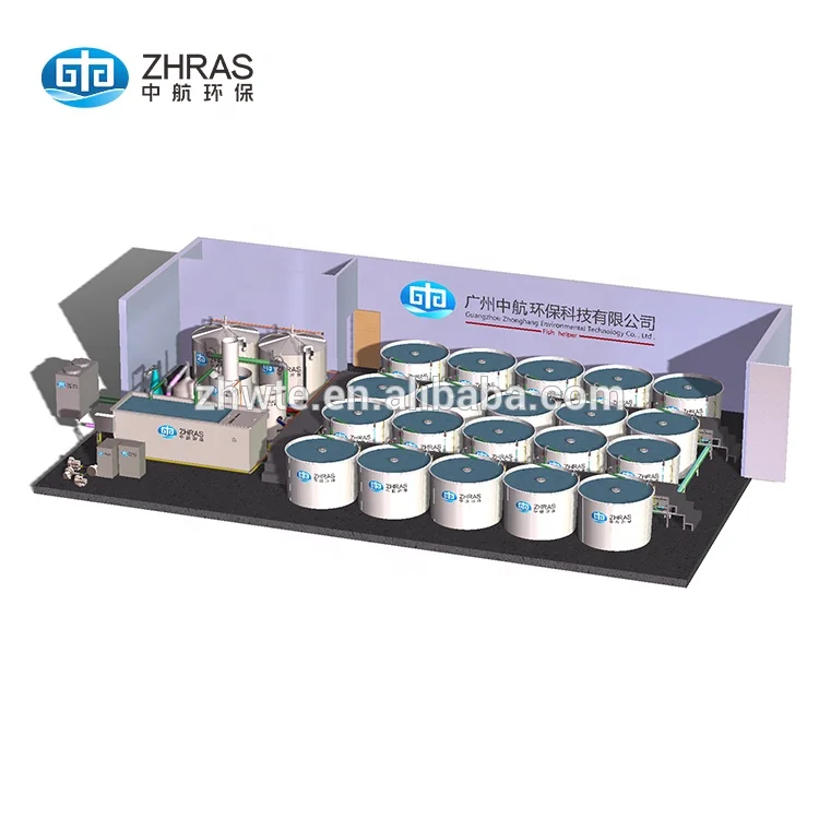 Завод Пользовательские крупномасштабных полный набор Крытый креветки тилапии фермы системное