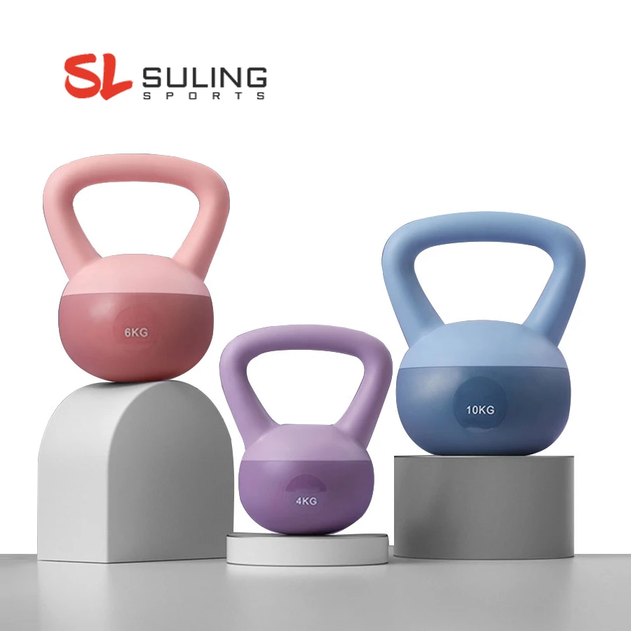 Custom Eco-friendly Core Strength Training Safety PVC Mixture fillable sand soft Mixture kettlebell