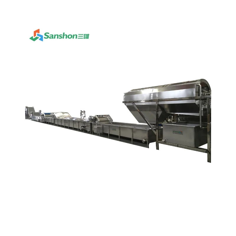 Sanshon заводская цена усовершенствованная линия предварительной обработки замороженных/сушеных/замороженных овощей и