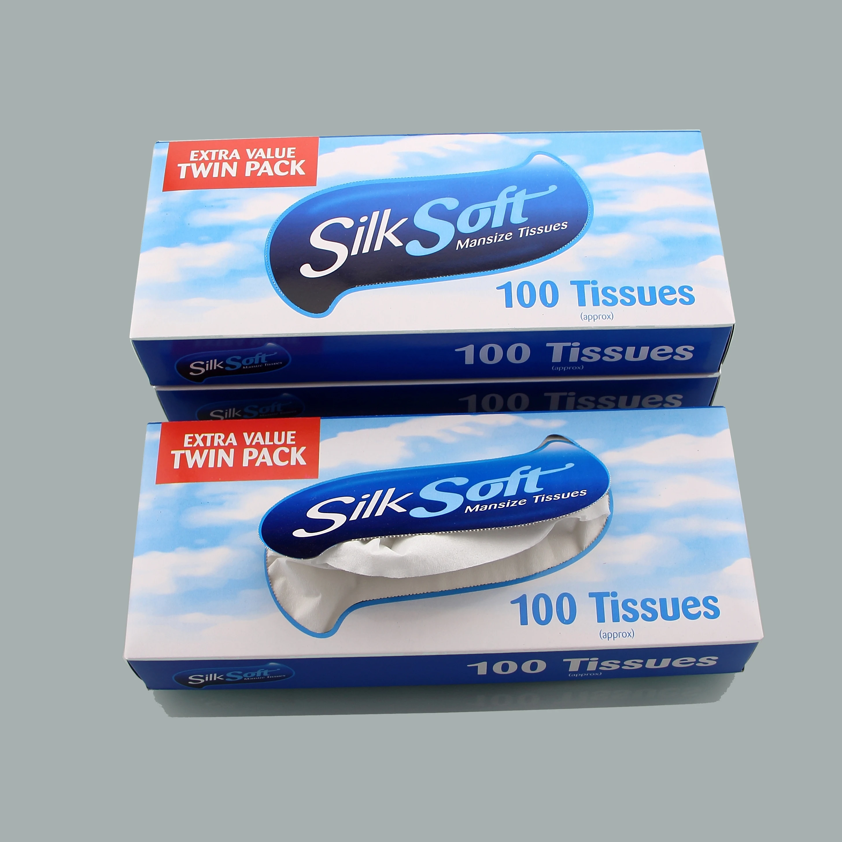 Mansize facial tissue