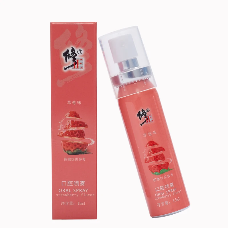 Индивидуальный логотип Fresh Breath со вкусом клубники Освежитель для полости рта Спрей Производитель неприятного дыхания