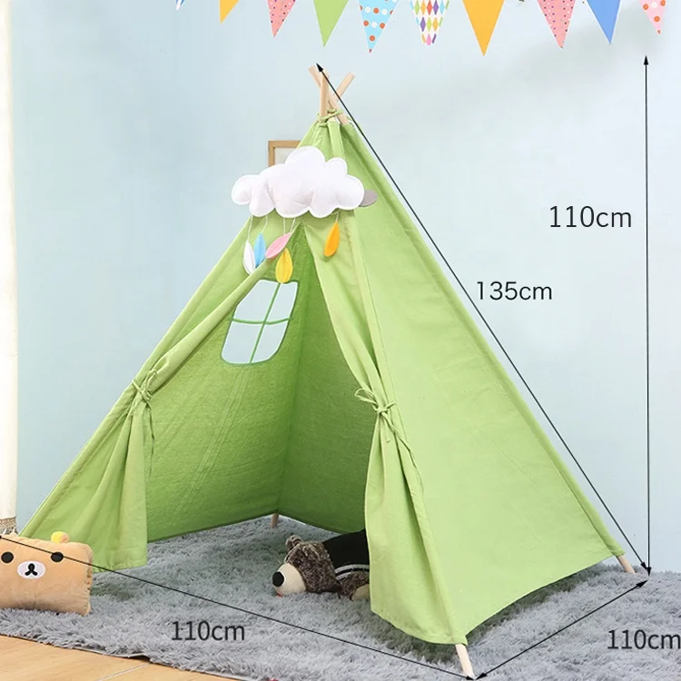 
Kids Teepee Play House Indoor Indian Kids Tent 