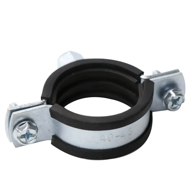 OEM & ODM Customize for fastening Bandwidth 20mm Heavy Duty Pipe Clamps With Epdm Rubber And With Reinforced Band Zinc-plated Wi