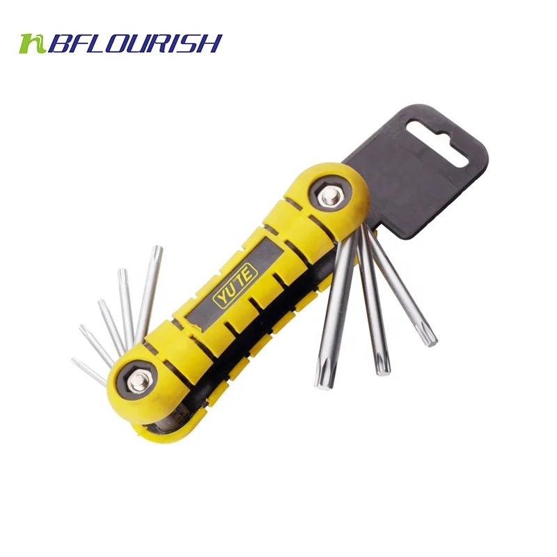 FLOURISH  8PCS Curve Torx Allen Key Set Double Rubber &allen Wrench Set