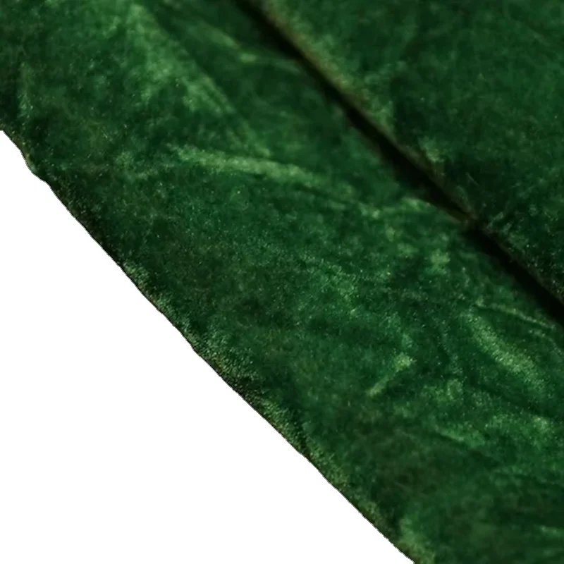 New High Quality 100% nylon 230GSM Solid bright shinning Color Sofa Upholstery Flock crush and wave Fabric for sofa