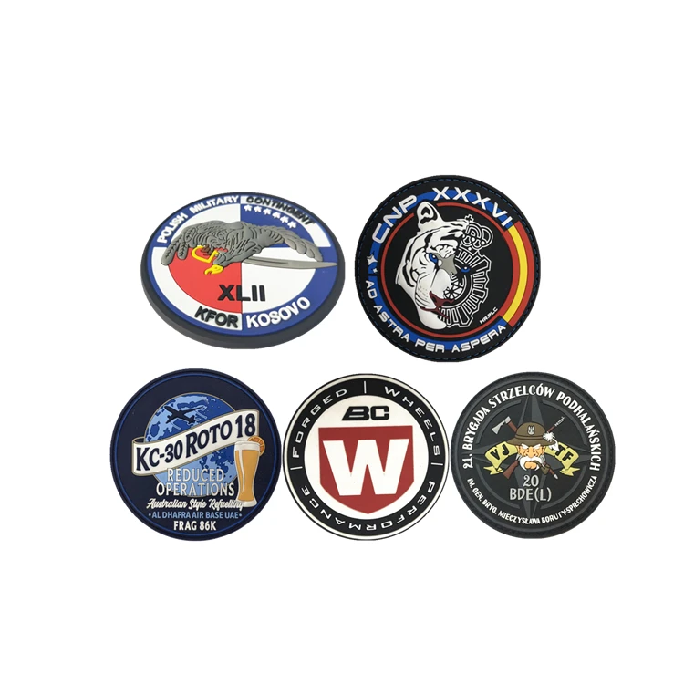 Personalized pvc patch custom embossed 3d soft pvc custom rubber badge heat transfer logo badge pvc patch