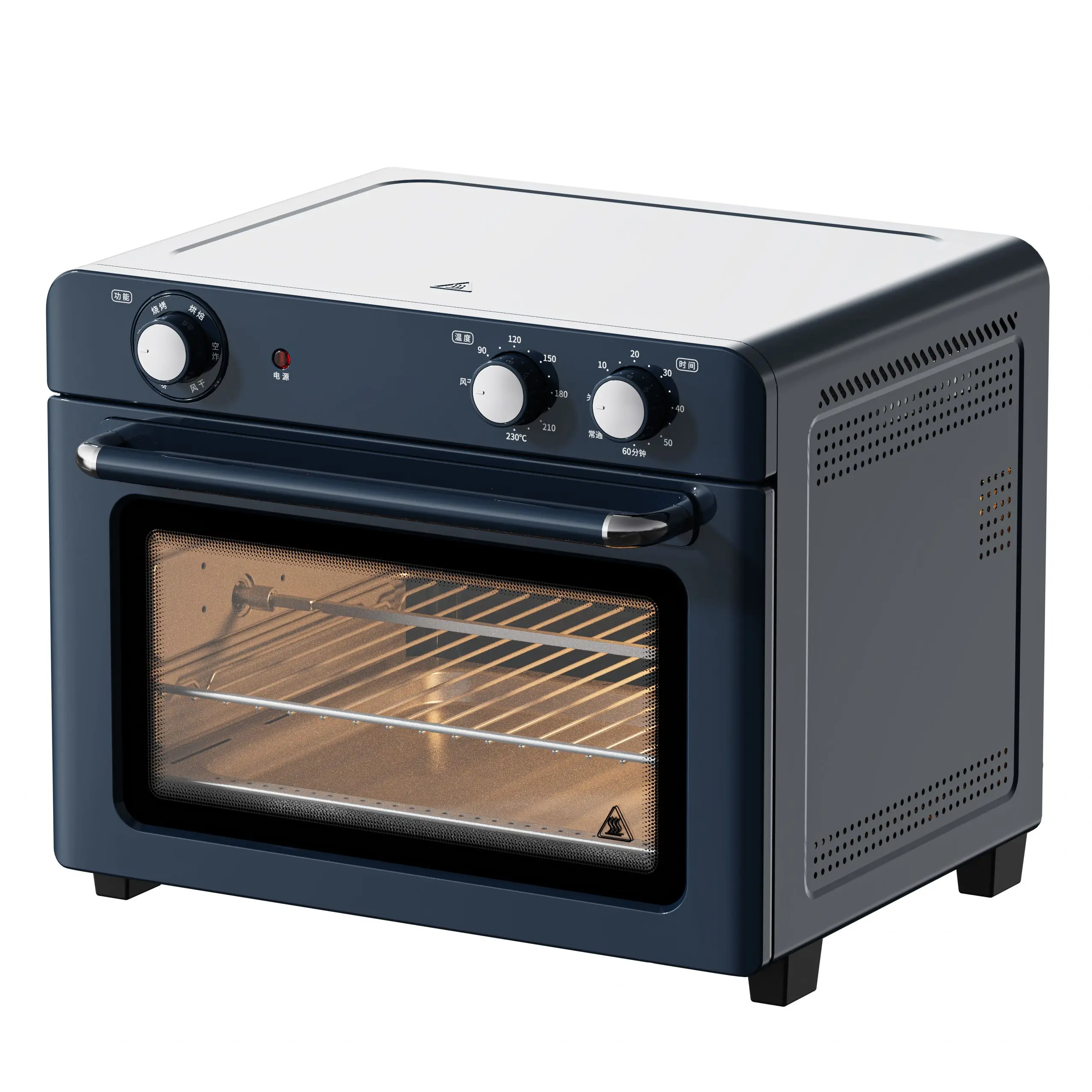 Easy Operation Electric Pizza Maker 26L Countertop Toaster Air Fryer Oven With Bread Maker