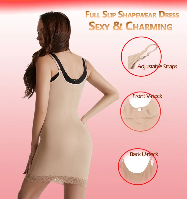 High Quality Body Shapewear Dress High Resilience Skin-friendly Perfect bodysuit casual dress for women