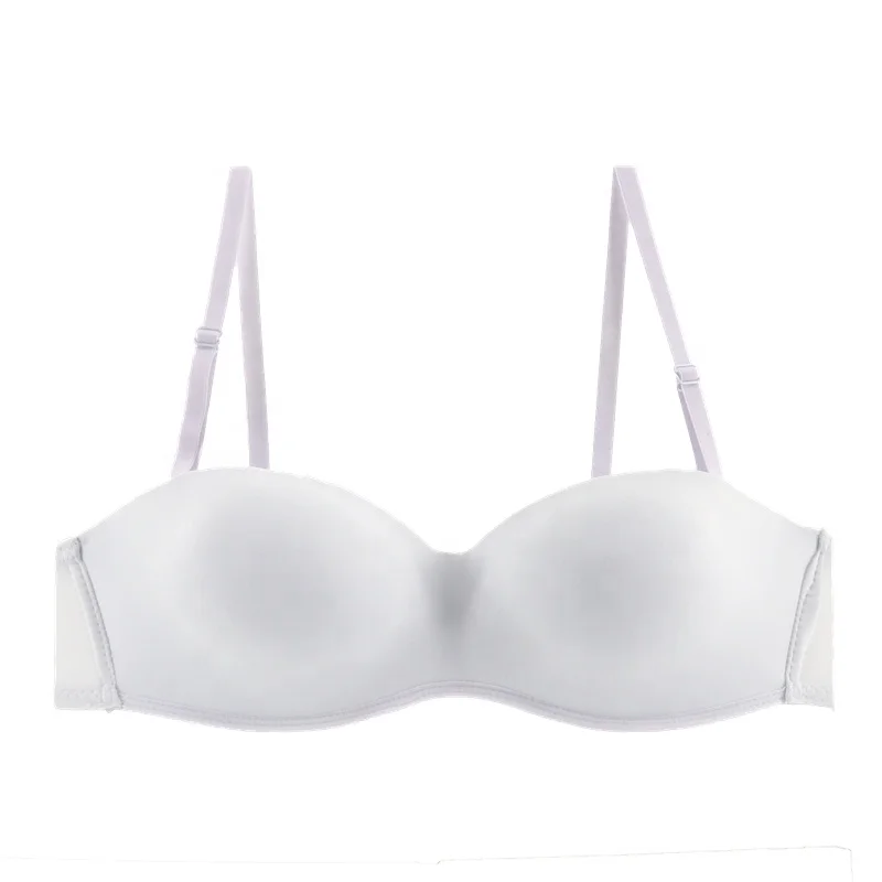 
Large Size Non-slip Beauty Back Underwear Bra 1/2 Half Cup Seamless Plus Size Invisible Strapless Bras 