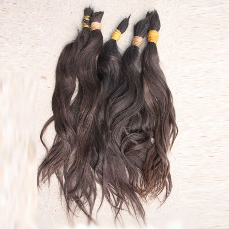 Russian human hair extensions unprocessed 100% virgin human hair bulk extension human braiding hair bulk no weft