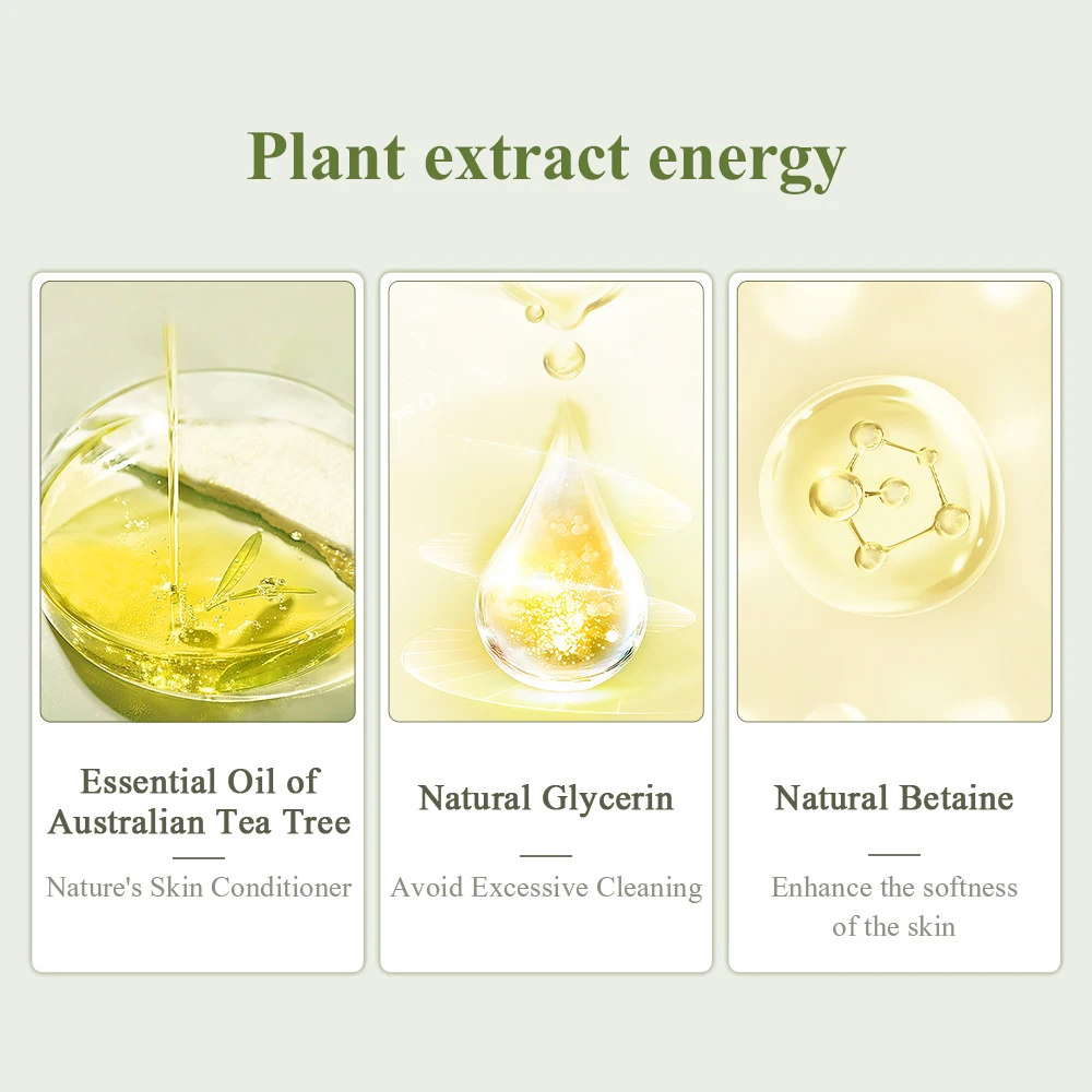 BREYLEE Organic Acne Treatment Tea Tree Soap Handmade Pimples Bar Oil Control Cleans Face Body Skin Care Bath