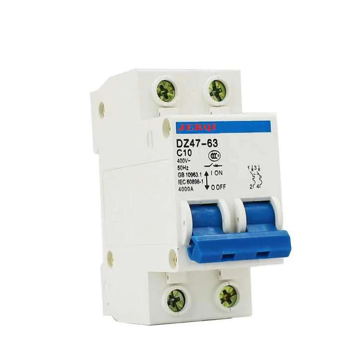 1P 2P 3P 4P single phase Mini MCB DZ47-63 6A 10A 16A 20A 25A 32A 40A 50A 63A miniature circuit breaker