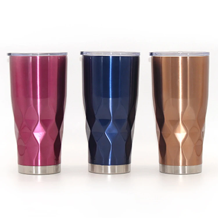 
20 Ounce Bulk Stainless Steel Cup Tumbler With Plastic Lid 