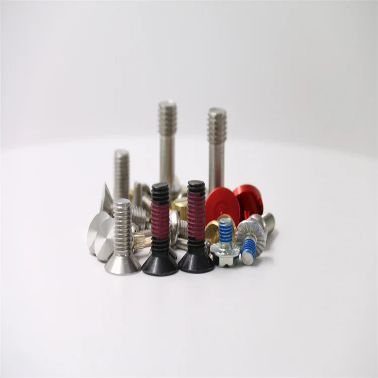 Customized Stainless steel brass screw carbon steel Nylon patch CD pattern Security O ring sealing  Chicago Captive panel screw