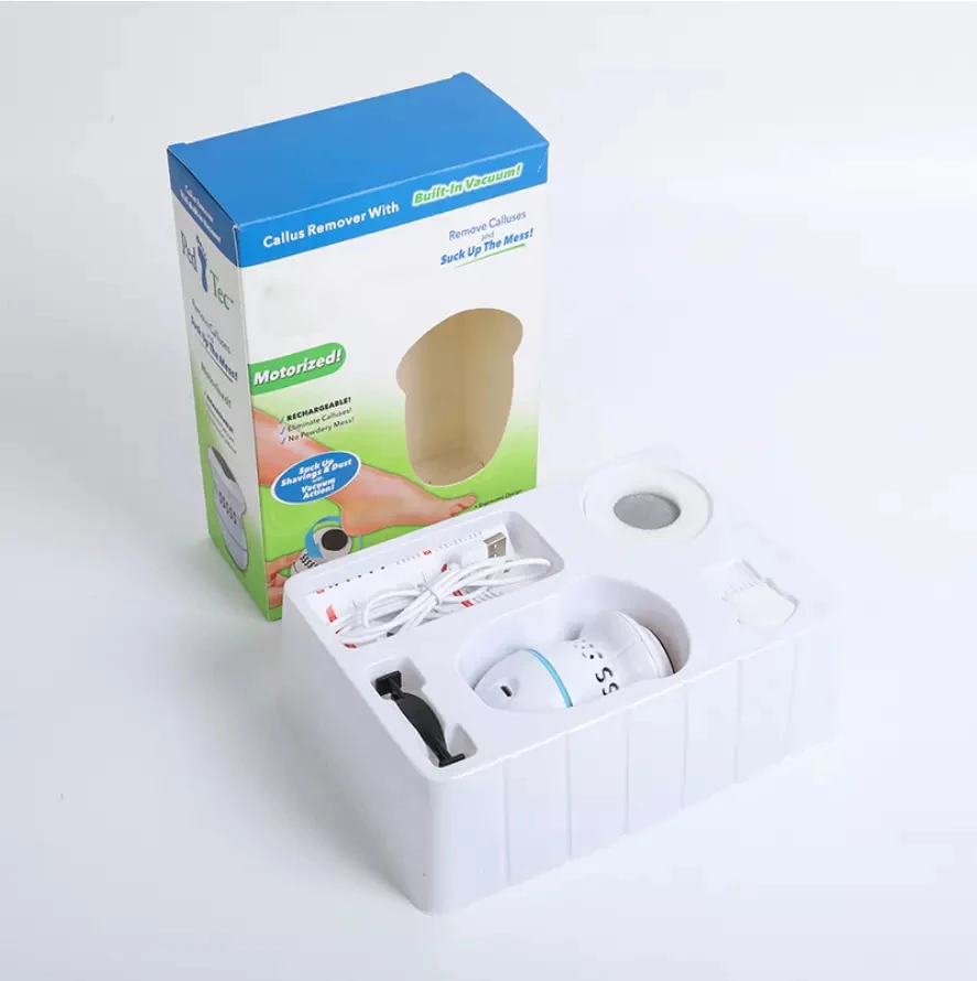 USB Rechargeable Foot Scrubber Hard Dead Skin Foot File Shaver Professional Vacuum Electric Callus Remover for Feet