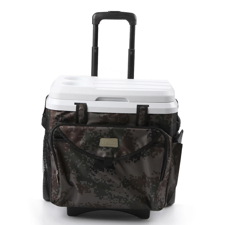 
GiNT 18L Military Camouflage Style Ice Chest Cooler Outdoor Camping Insulated Cooler Bag with Wheels 