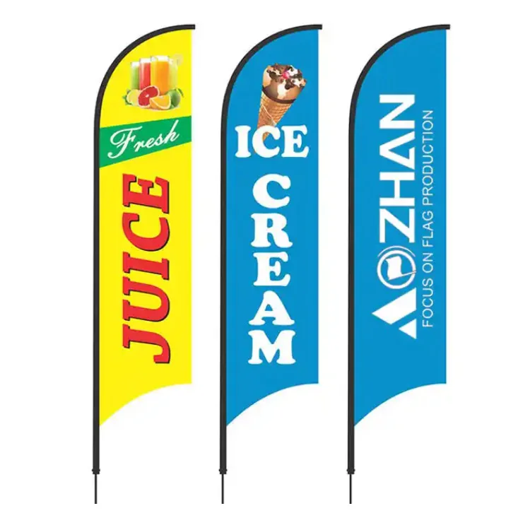 Factory Seal Digital Printing Sport Bahamas Bags Wholesale Flying Banner Promotional Adv Beach Flag
