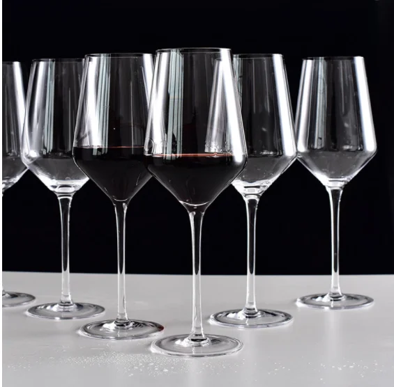 Red Wine Goblet Sublimation Crystal Glass Premium Custom Classic Clear Luxury Minimalist Glass Cup Shot Glass Drinking Glasses
