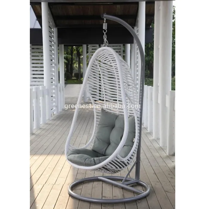 cheap balcony swing furniture patio resin wicker hanging chair