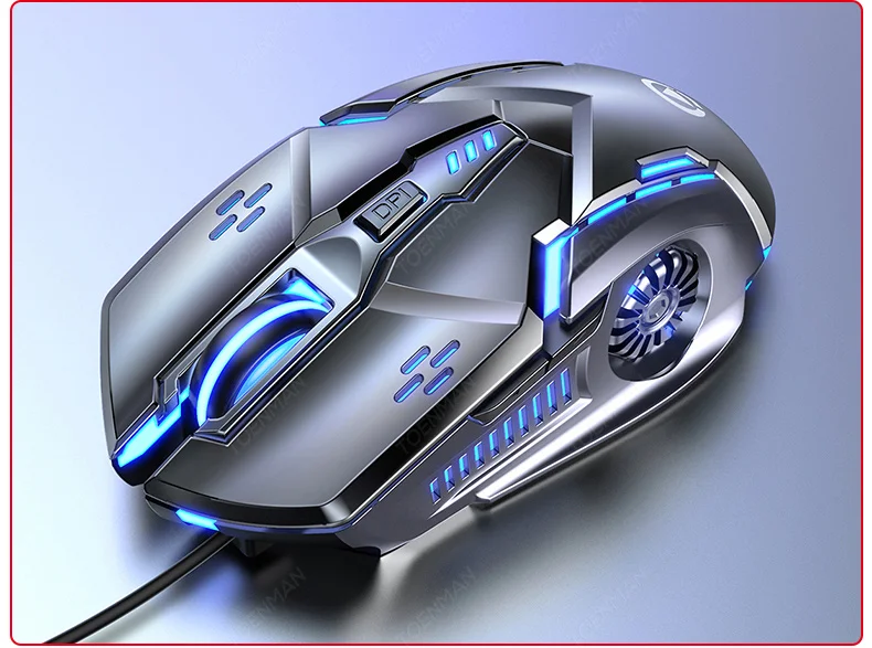 Новое поступление G5 Бесшумная USB Проводная мышь шестикнопочная Механическая 6D цветная светящаяся