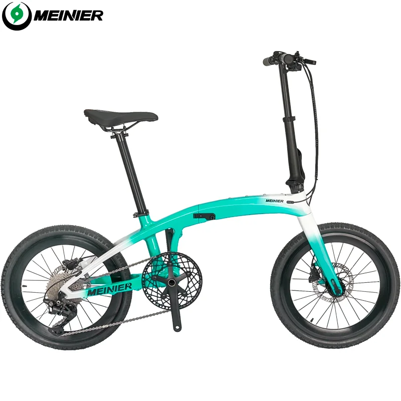 Folding Bike Full Carbon 20 Inch Foldable Bike 10-Speed Disc Brake Carbon Folding Bicycle