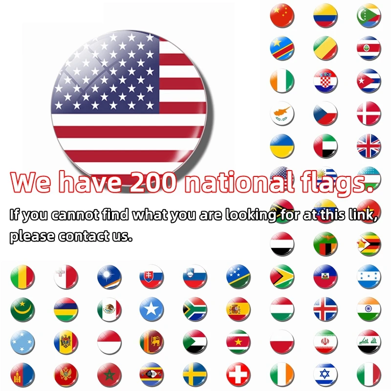 Palestinian Flag Keychain Customizable Patterns Crystal Glass Dome Crafts Alloy Pendant World Flag Key Chain