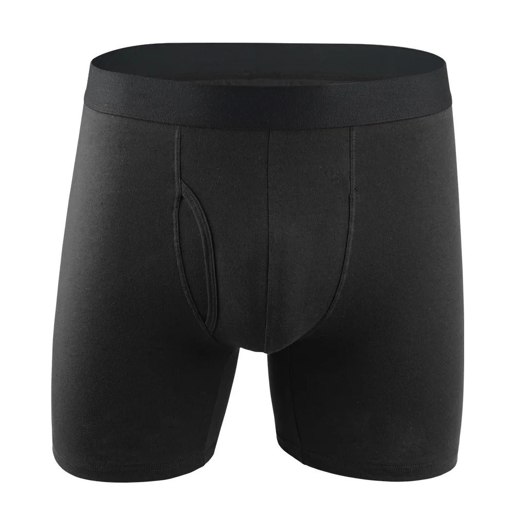 Wholesale And Custom Logo Cotton And Spandex Sport Boxer Briefs For Men Underwear Men