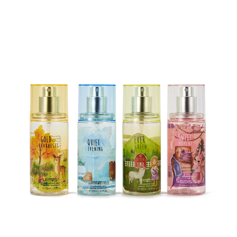 Factory directly sell body spray deodorant for women travel size 88ml floral fruity scents