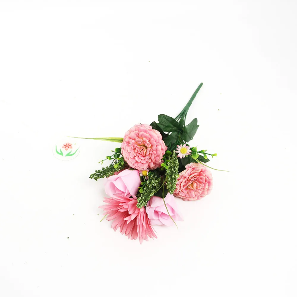 Wholesale Artificial Flowers Funeral Bush Flower for Cemetery Decoration