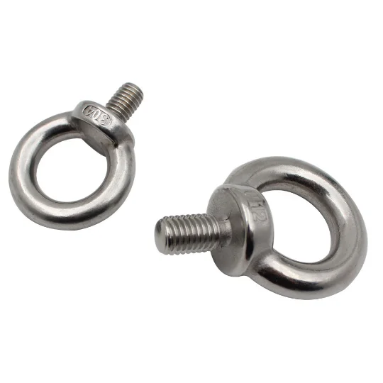 China Factory Direct Sale ISO Standard Sizes Stainless Steel 304 DIN580 M6 Eye Bolt for Industry Latch Rigging