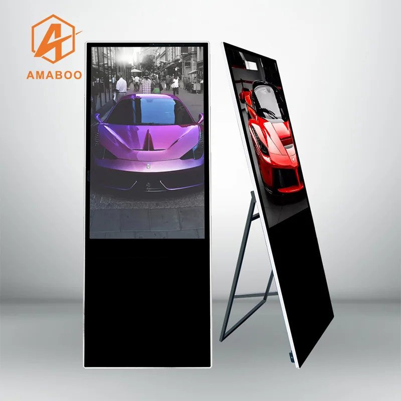 Outdoor LED screen sign digital sign advertisement of portable advertising machine