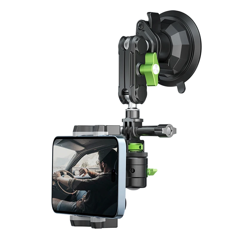 LanParte Phone Holder Action Cameras Mount 360 Degree Rotation Suction cup 3 in 1 wholesale 1/4 screw for go pro insta